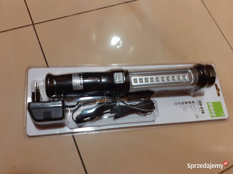 Diodowa lampa akumulatorowa LEDx10Firmy EAZY Somonino