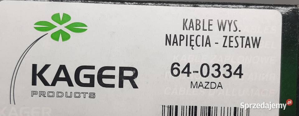 KABLE PRZEWODY ZAPŁONOWE MAZDA 323 IV 18 16V dolnośląskie Mielęcin