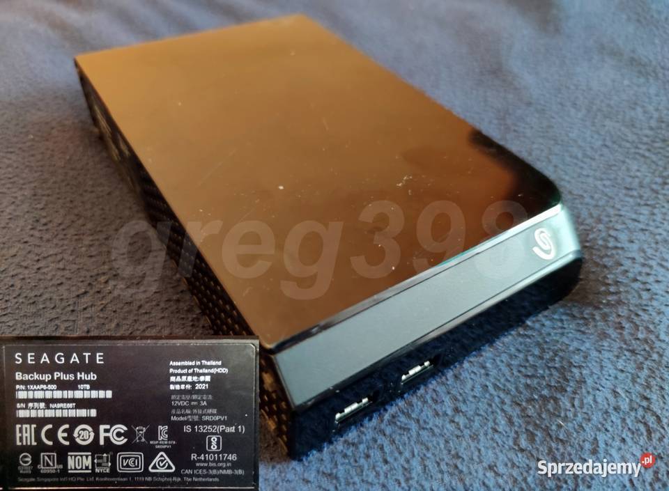 10 TB Dysk zewnętrzny Seagate Backup Plus Hub Białystok