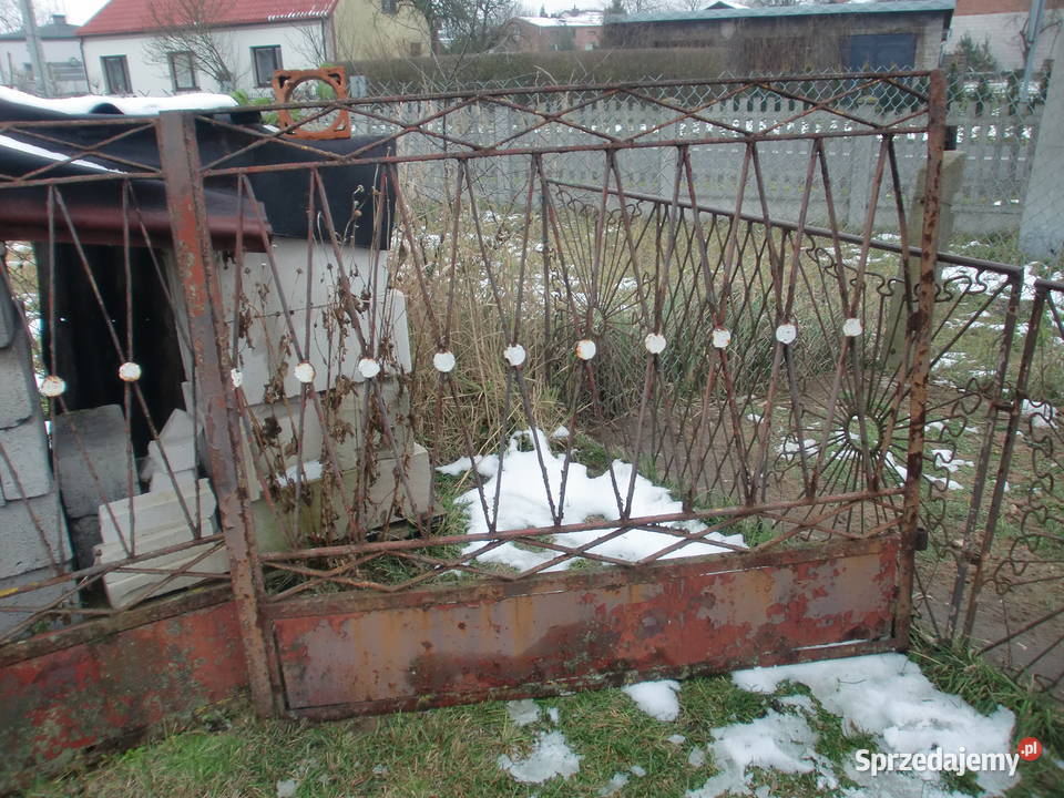 sprzedam bramę wjazdową z furtką łódzkie Wojnowice