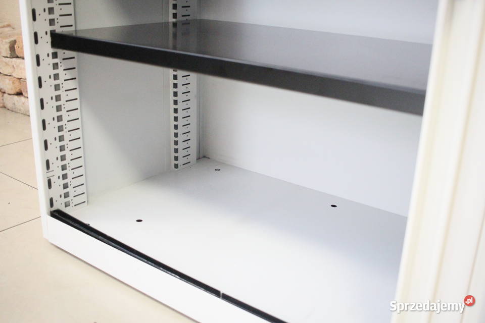 Biurowa szafa metalowa przesuwne drzwi śląskie Pszczyna