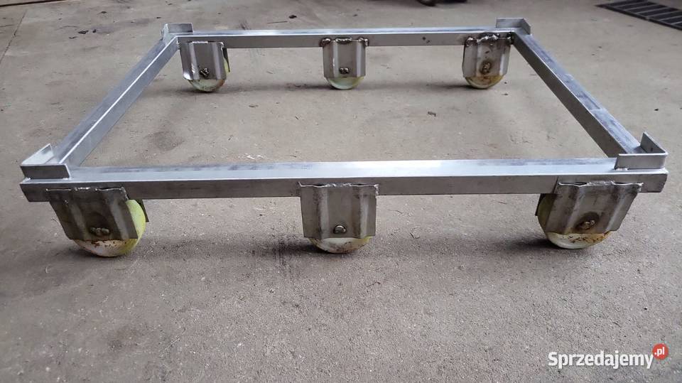 Wózek nierdzewny do transportu pojemników Mojusz