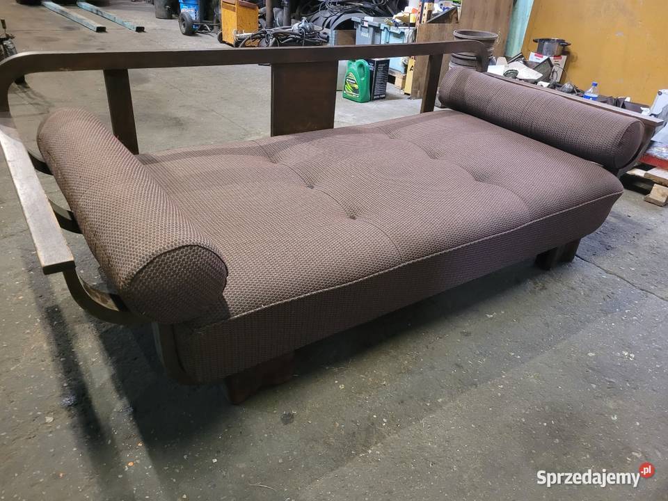 Tapczan retro nowe obicie nie używane Złotów