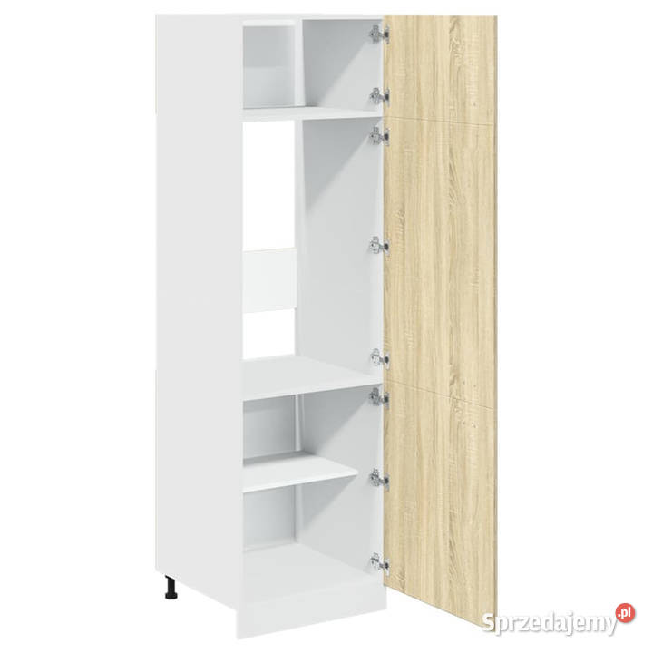 Szafka na lodówkę kolor dąb sonoma 60x57x207 Warszawa