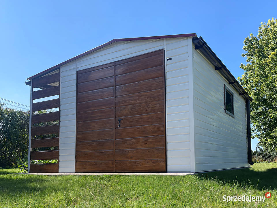 Domek ogrodowy 345 m z drewutnią 15 x45 m biały Ostrowiec Świętokrzyski