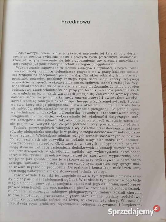 Technika Zabiegów Pielęgniarskich 1985 Wałbrzych