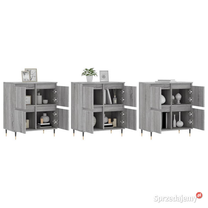 Szafki 3 szary dąb sonoma materiał sprzedam