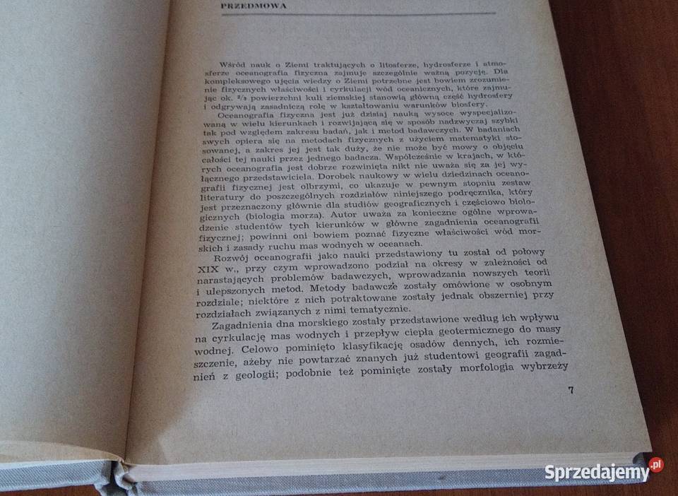 Oceanografia fizyczna podręcznik Kazimierz Książki naukowe i popularnonaukowe pomorskie