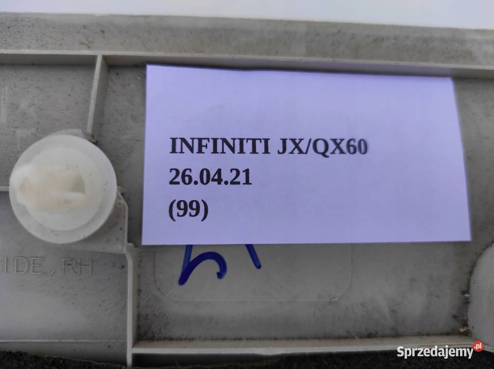 OSŁONA BAGAŻNIKA PRAWA GÓRNA INFINITI QX60 JX osobowe Nowy Tomyśl