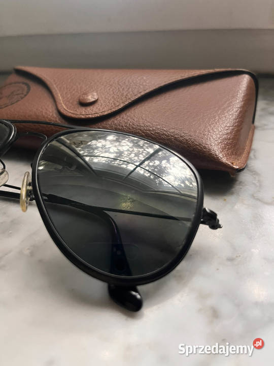 Ray Ban P AVIATOR FLAT METAL RB3513 czarne Okulary Warszawa sprzedam