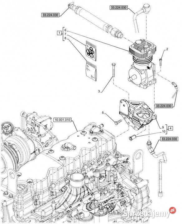 Holland T6090 Uchwyt 87306409
