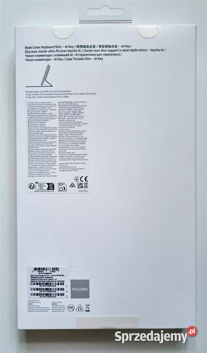 Nowy Samsung Book Cover Keyboard Slim AI EFDX720 Sosnowiec