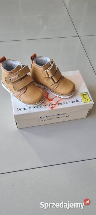 Traper rozmiar 21chłopięce skórzane Jamet Kosakowo