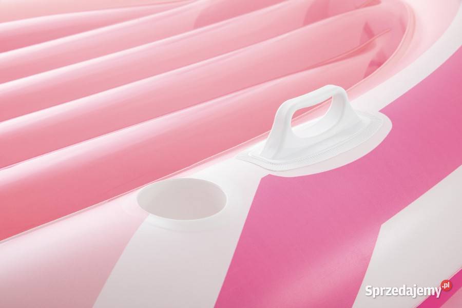 Różowy materac do pływania Z DASZKIEM 244x119x97 Akcesoria basenowe Poznań sprzedam