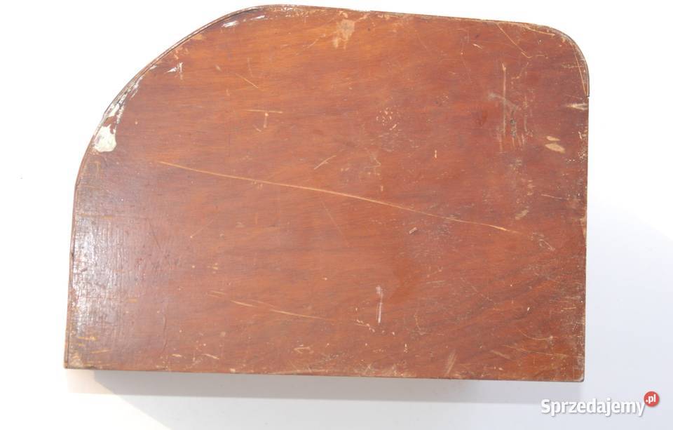 Stary głośnik Niemiecki sygnowany drewniany Cieszyn