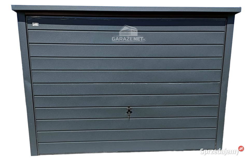 GARAŻ BLASZANY 3M X 6M SPAD TYŁ BRAMA UCHYLNA Sanok sprzedam