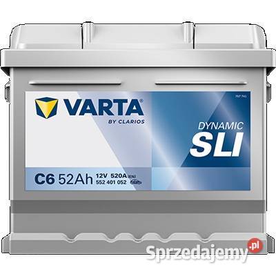 Akumulator 52Ah 520A EN VARTA Dynamic C6 Akumulatory Ostrowiec Świętokrzyski