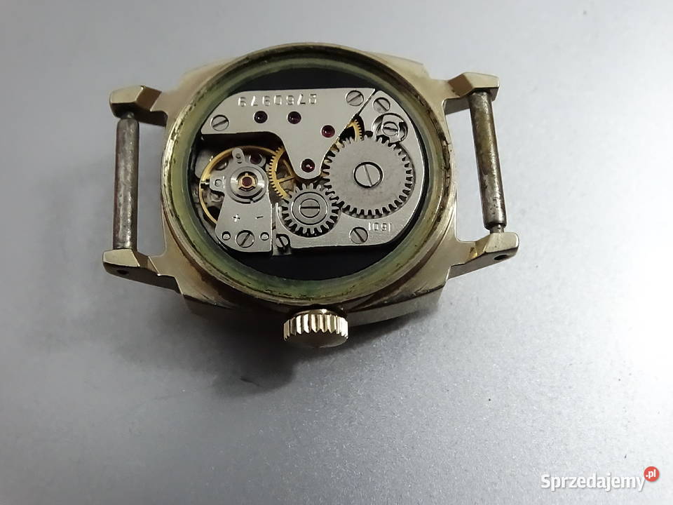 Elegancka Vintage SLAVA 17 Jewels Pozłacana AU5 lubelskie Biłgoraj