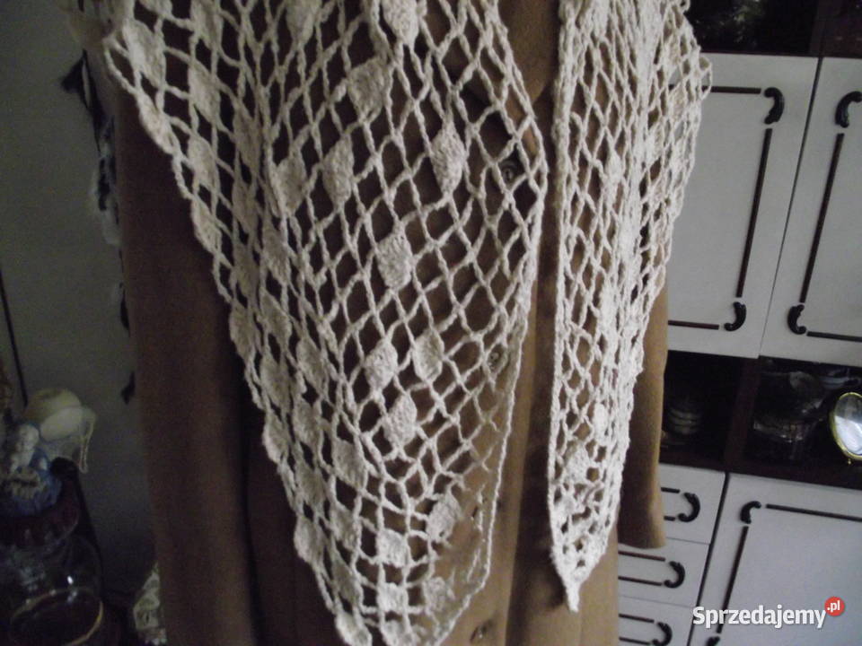 AŻUROWA CHUSTA W MUSZELKI autorskie rękodzieło Piła