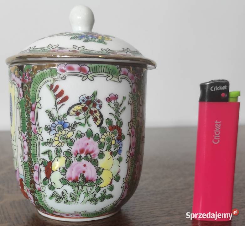 Famille Rose chiński kubek porcelanowy z Warszawa sprzedam
