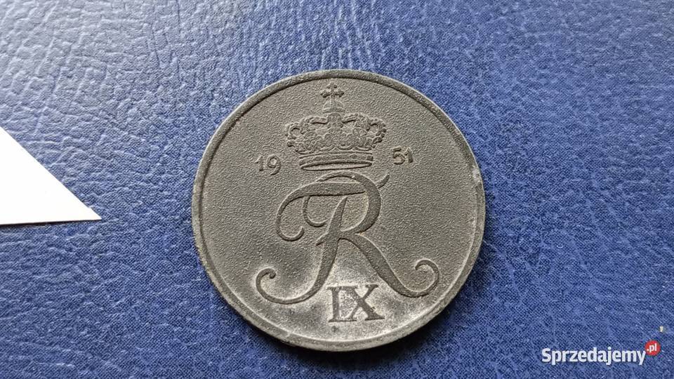 Stare monety 5 ore 1951 Dania Lesko