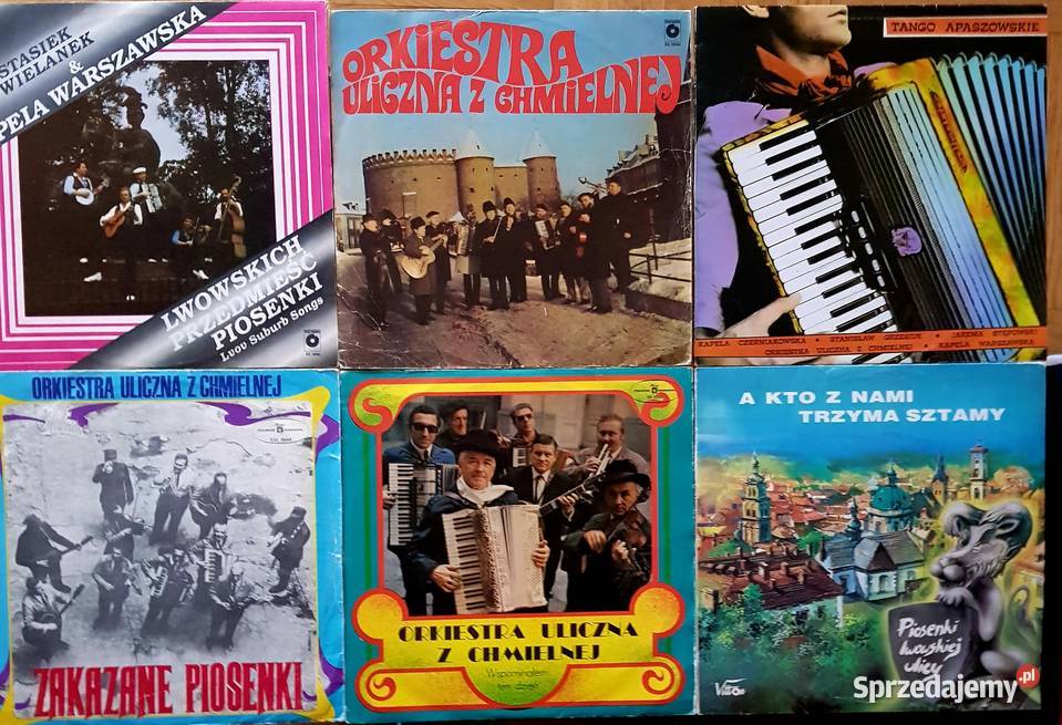 Zestaw winyli na gramofonDyskografia Polski FOLK Warszawa