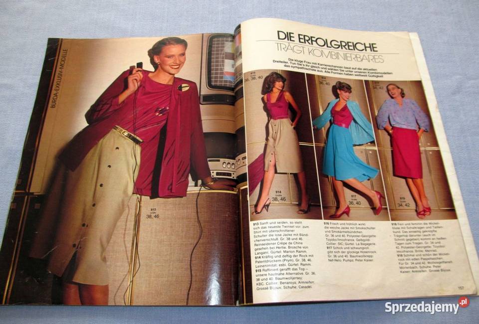 Burda International Special Wiosna 1981 moda Plotki, moda, uroda Skępe