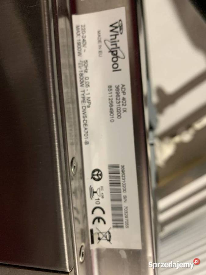 Zmywarka whirlpool mazowieckie