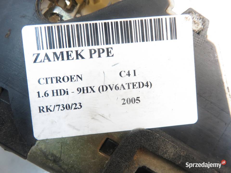 ZAMEK PRAWY PRZEDNI CITROEN C4 I
