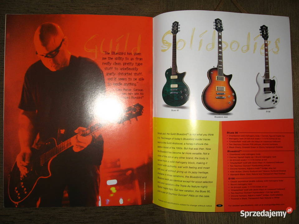 Guild Guitars 2000 catalog katalog gitar pomorskie Kępice