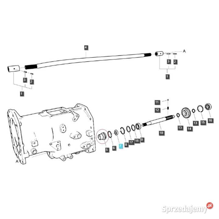 Obudowa uszczelki wału TRG288 LS Tractor Tajęcina sprzedam