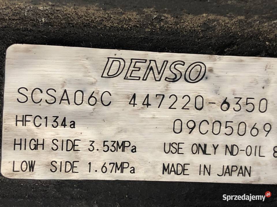 SPRĘŻARKA KLIMATYZACJI TOYOTA COROLLA E12 osobowe podkarpackie