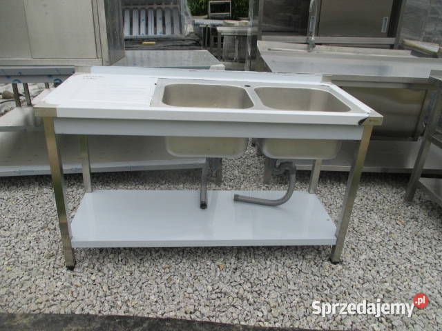 Nowy Zlew Gastronomiczny 2 Komorowy Z Półką Ostrów Wielkopolski sprzedam