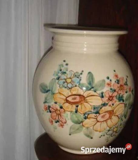 Wazon Bolesławiec sygnowany Maślak ręcznie Wazony Łódź