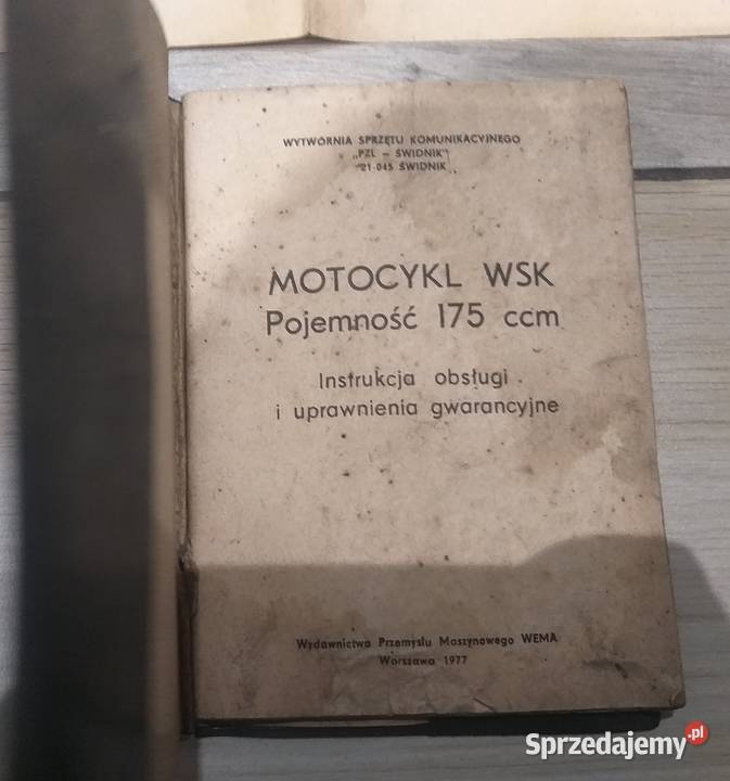Insyrukcja Obsługi WSK 175 Zabrze