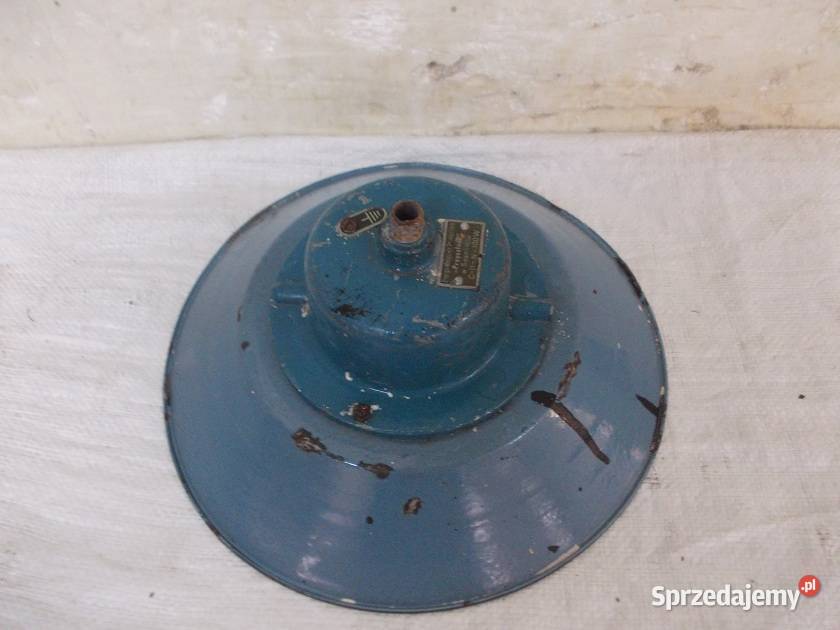 Stare emaliowane żeliwne lampy fabryczne loft Bielsko-Biała