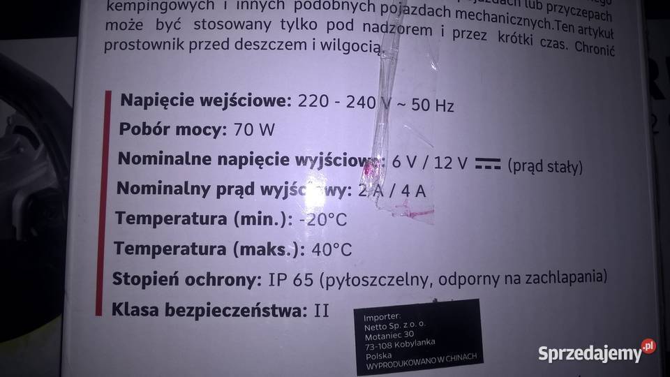 prostownik akumulatorów samochodowych z 12V Elektryczne Narzędzia Nowy Dwór Mazowiecki