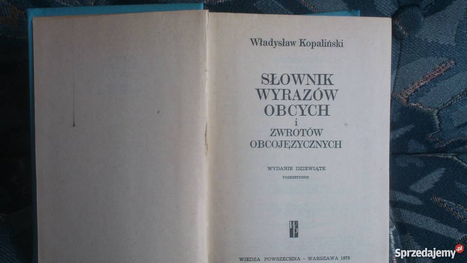 Słownik wyrazów obcych i zwrotów obcojęzycznych Łódź