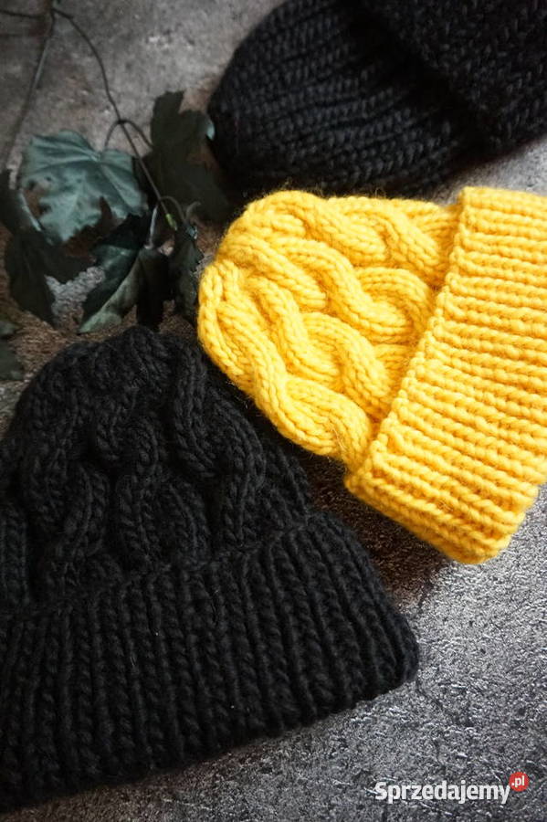 Czapka beanie wełna 100 małopolskie sprzedam
