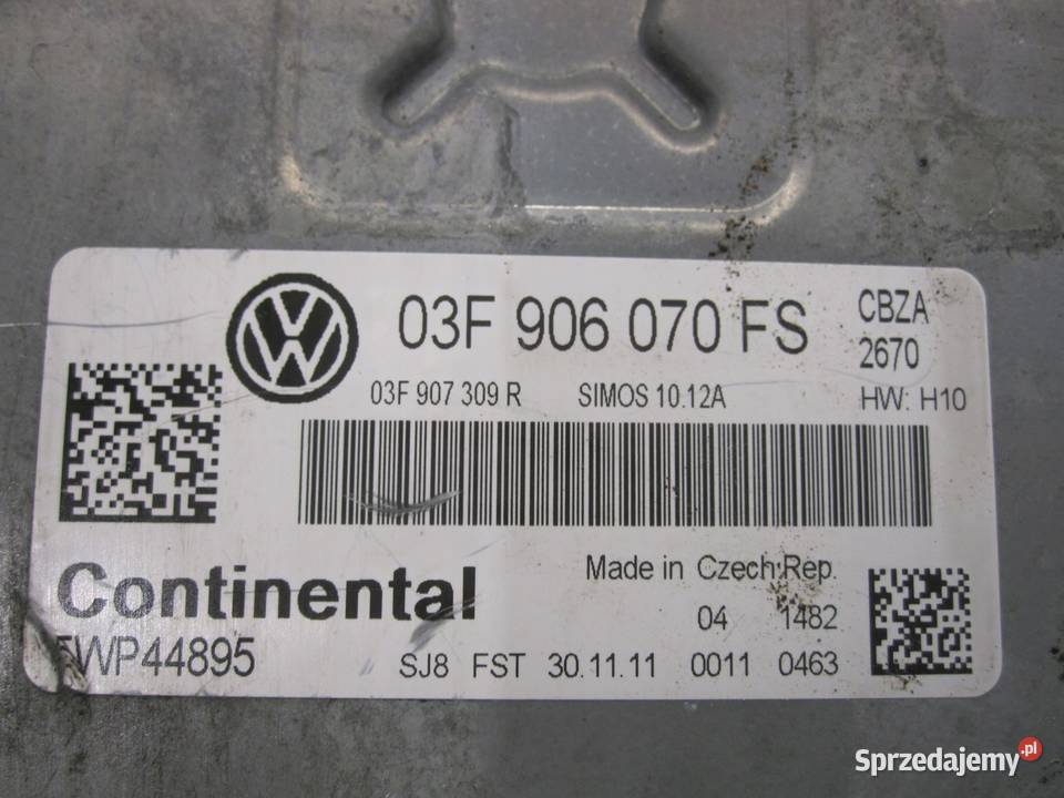 VW GOLF VI 08r sterownik silnika 03F906070FS Kielce