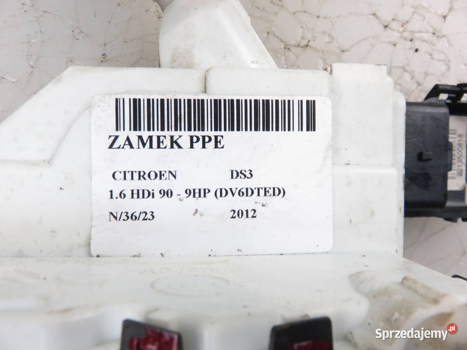 ZAMEK PRAWY PRZEDNI CITROEN DS3 6 PIN osobowe