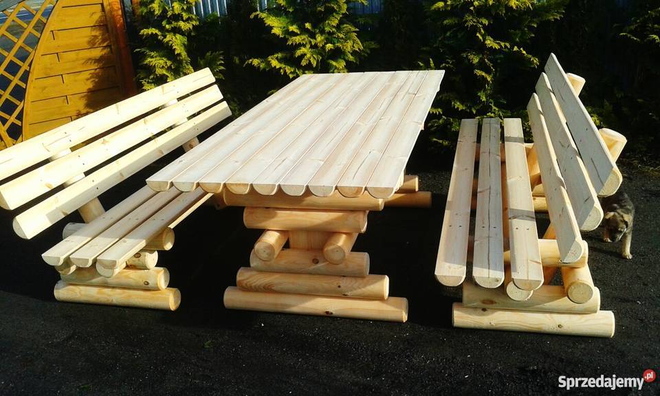 Meble ogrodowe barowe drewniane z Chojnice