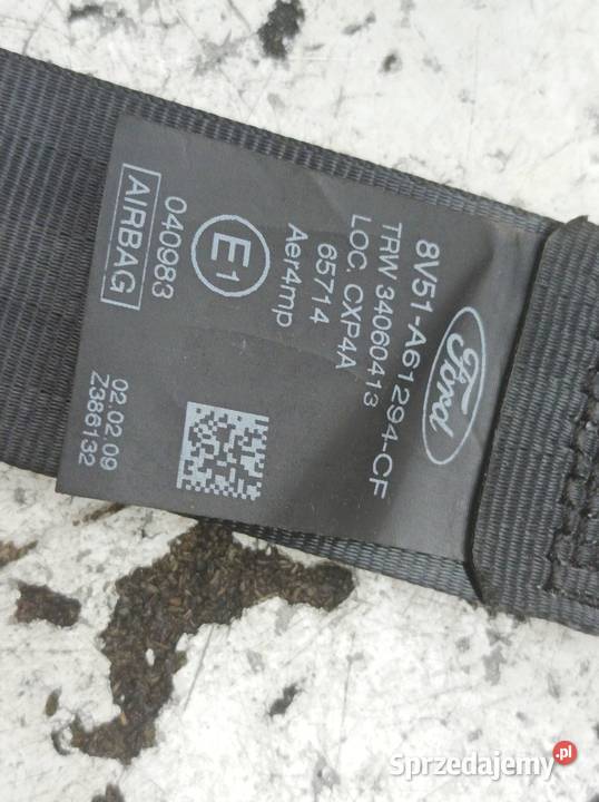 PAS BEZPIECZEŃSTWA PRAWY PRZÓD PASAŻERA