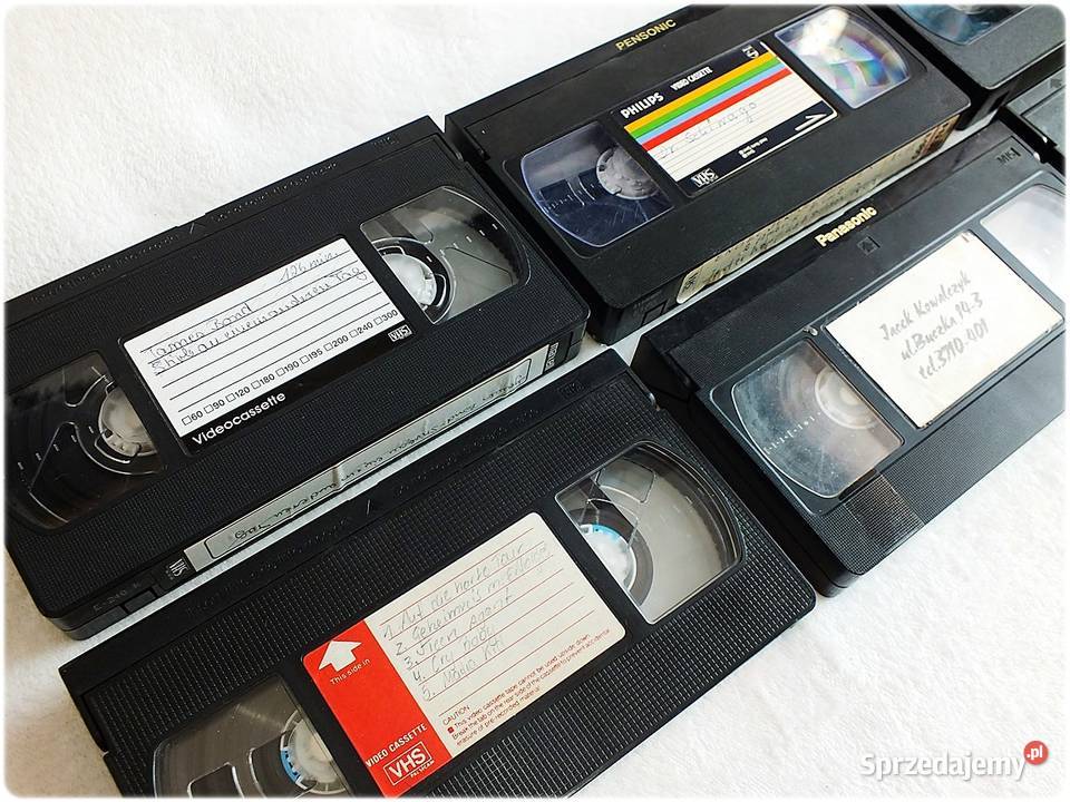 Kaseta VHS 7 Nagranych Kaset Video BASF Żary