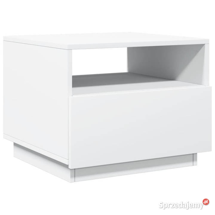 Stolik kawowy z oświetleniem LED biały 50x49x40 Stoły Warszawa