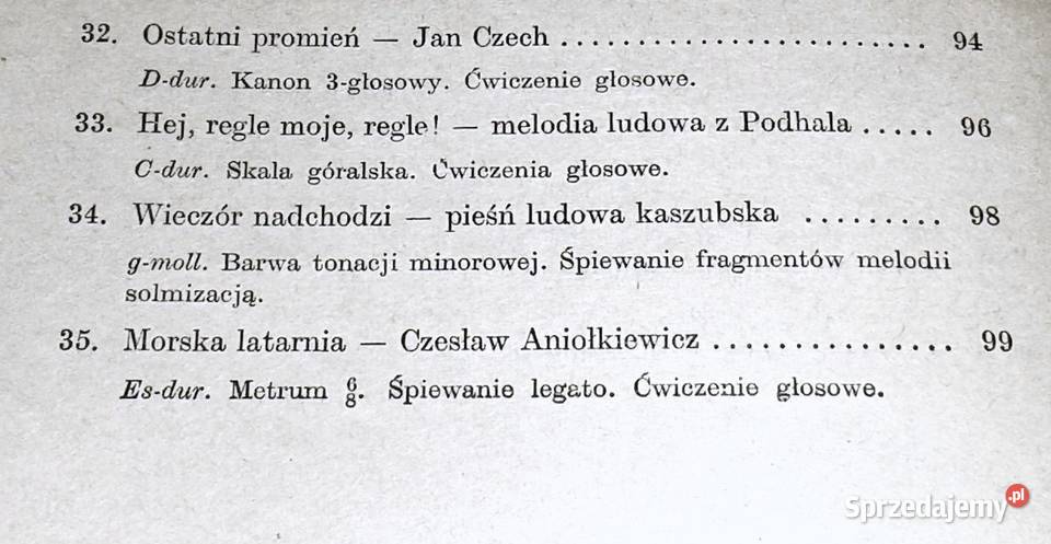 Szósta klasa śpiewa M Kaczurbina L Rok wydania 1964 Pozostałe Chełm sprzedam