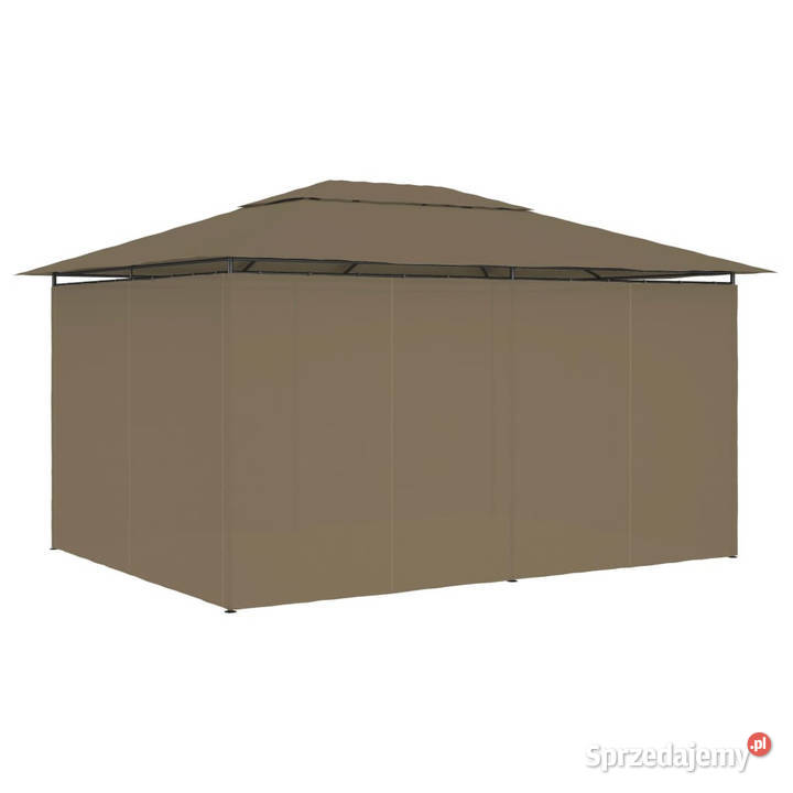 Namiot ogrodowy z zasłonami 4 x 3 m taupe 180 gm mazowieckie Warszawa