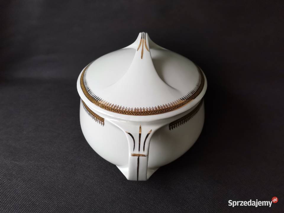 Stara przedwojenna nieużywana waza porcelana Katowice