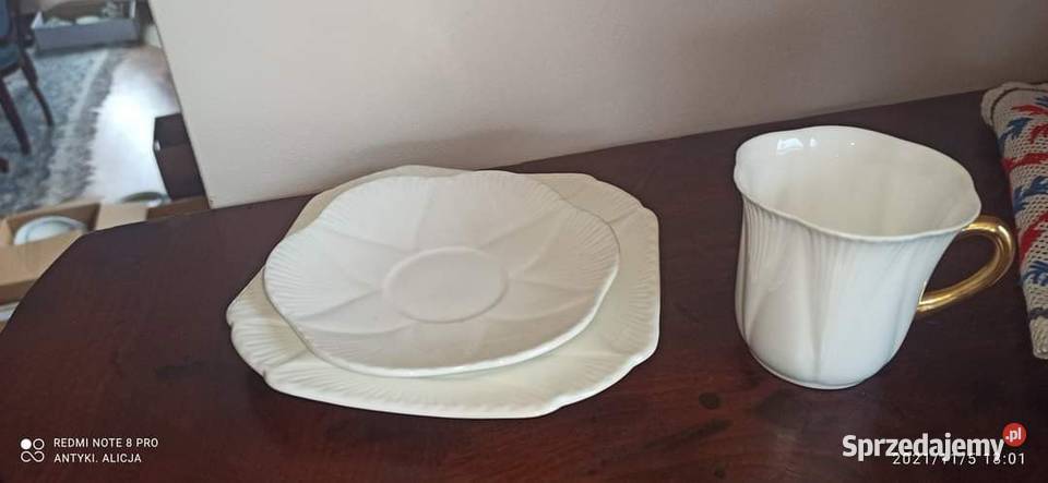 Kubek Shelley England Ze złotym uszkiem na Porcelana i szkło Gdańsk