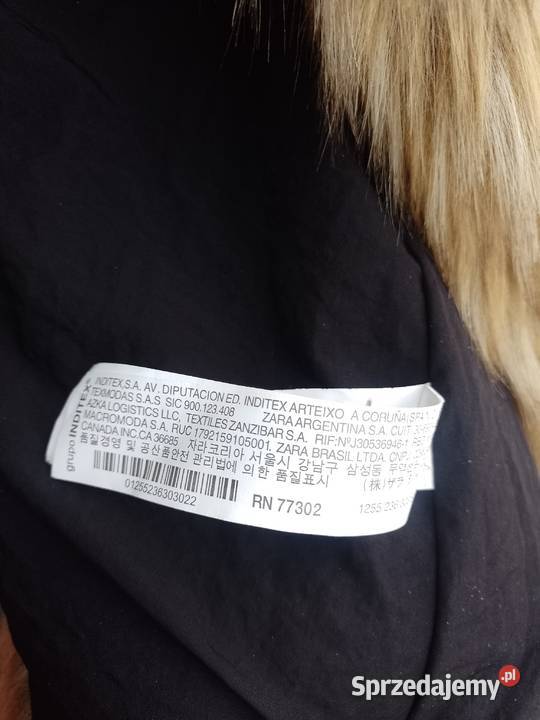 36S ZARA Futrzany bezrękawnik futrzana kamizelka małopolskie Kraków